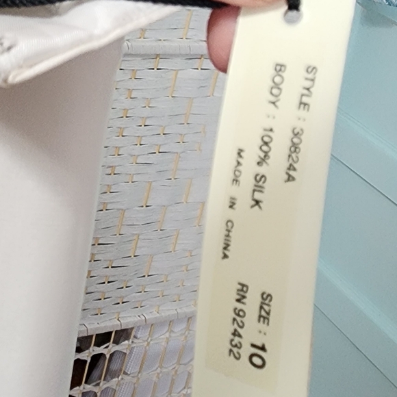 Phoebe By Kay Unger Beaded Embroidered Silk White Dress NWT - Picture 8 of 12